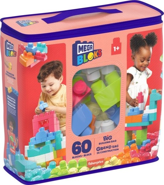 Maxi Blokkentas 60 stuks | Mega Bloks