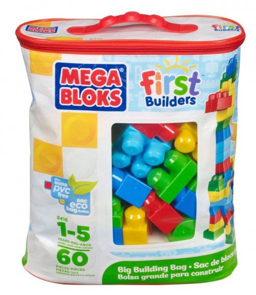 Maxi Blokkentas 60 stuks | Mega Bloks