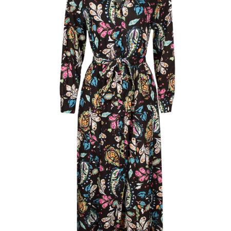 Maxi Blousejurk Gekleurd | Fashionize