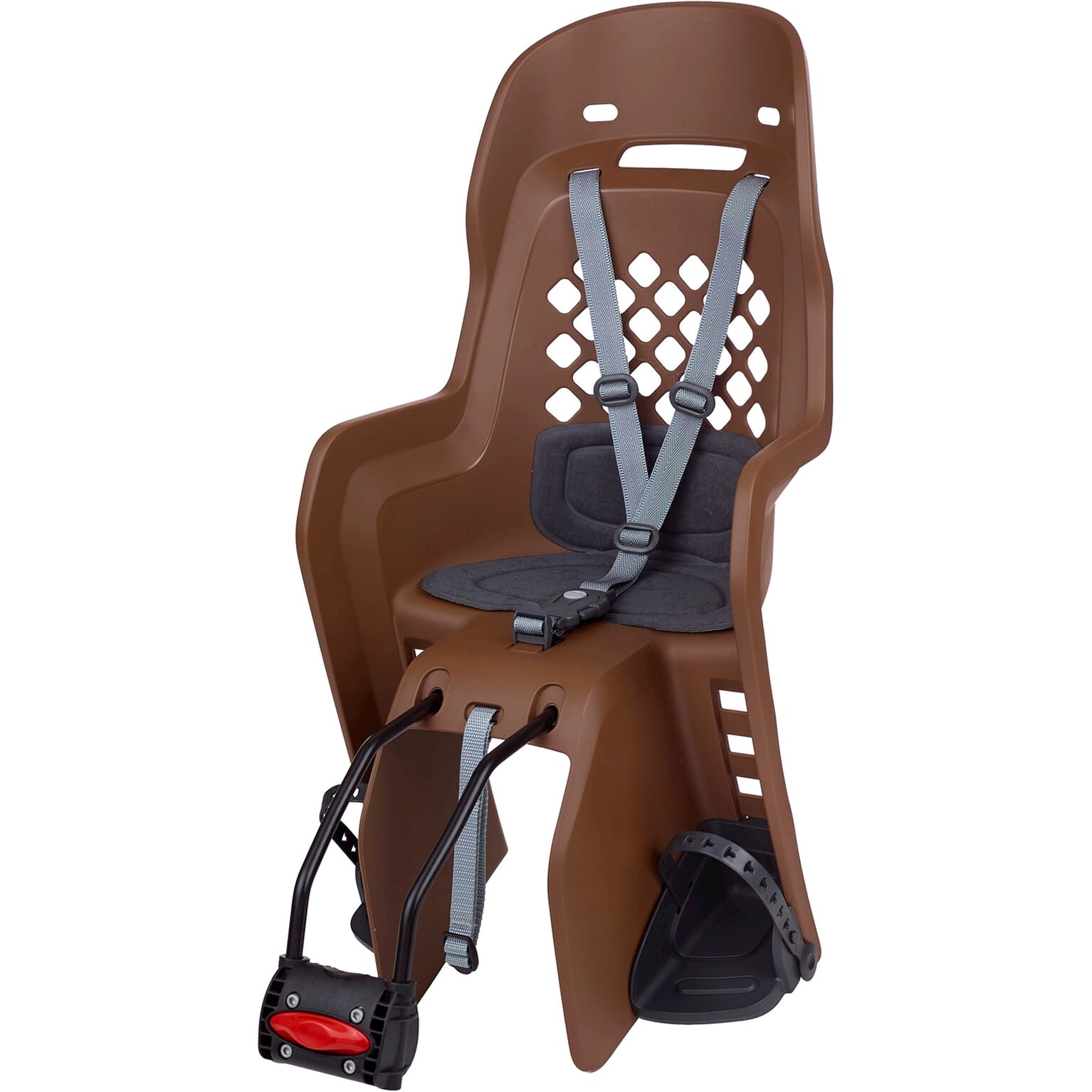 Maxi Joy Frame Bevestiging Bruin/Grijs Achterstoeltje | Polisport