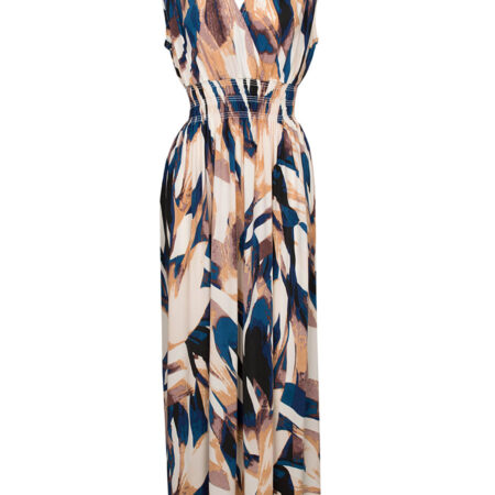 Maxi Jurk Amber Blauw | Fashionize