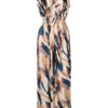 Maxi Jurk Amber Blauw Goud | Fashionize