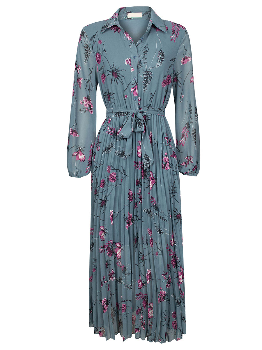 Maxi Jurk Cathelijne Blauw | Fashionize