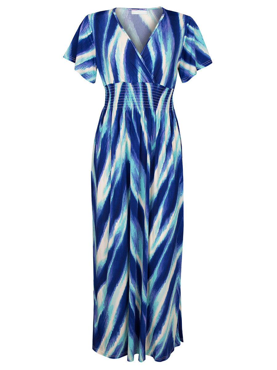 Maxi Jurk Ella Blauw | Fashionize
