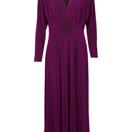 Maxi Jurk Glitter Paars | Fashionize