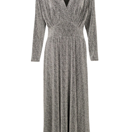 Maxi Jurk Glitter Zilver | Fashionize