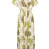 Maxi Jurk Norah Bladeren Groen | Fashionize