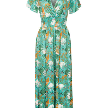 Maxi Jurk Norah Turquoise | Fashionize