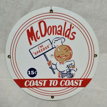 McDonald's Coast To Coast Emaille Bord 12" / 30 cm | Fiftiesstore