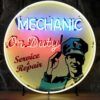Mechanic On Duty Service & Repair Neon Verlichting 65 cm - Blauw