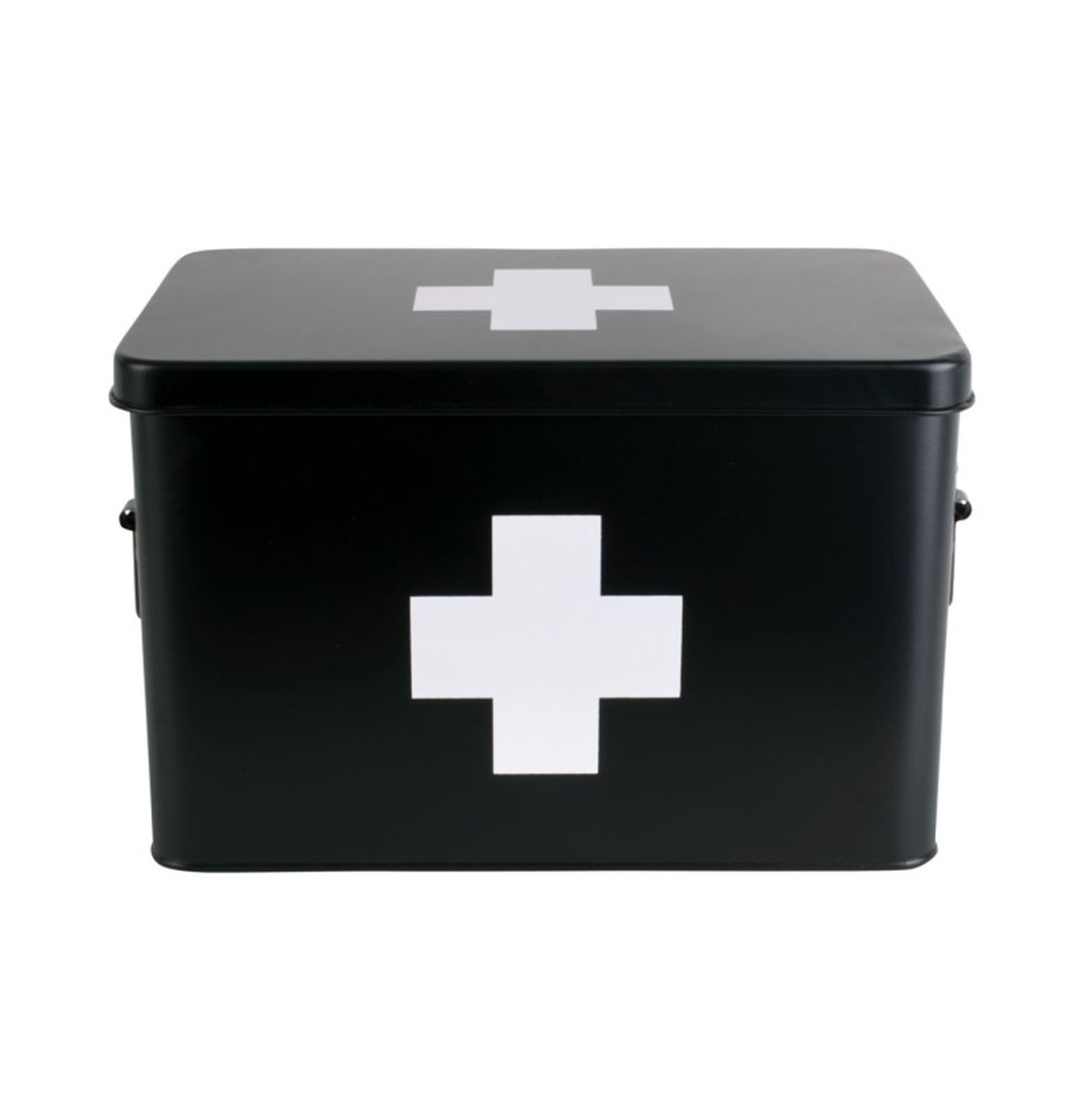Medicijn Metalen Opbergdoos Groot - Zwart | Fiftiesstore