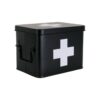 Medicijnkist Zwart Medium - 21.5 x 15.5 x 16 cm | Fiftiesstore