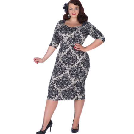 Medusa Dress Damask Delight-44 (NL)/ 18 (UK) | 35% korting | Lady V London