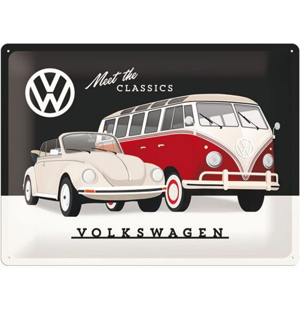Meet The Classics Volkswagen Metalen Bord 30 x 40 cm | Volkswagen