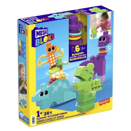 Mega Bloks Fisher Price Squek'n Chomp Dino | Mega Bloks