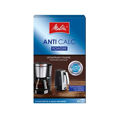 Melitta ontkalker poeder 6x20g Ontkalker Wit | Melitta