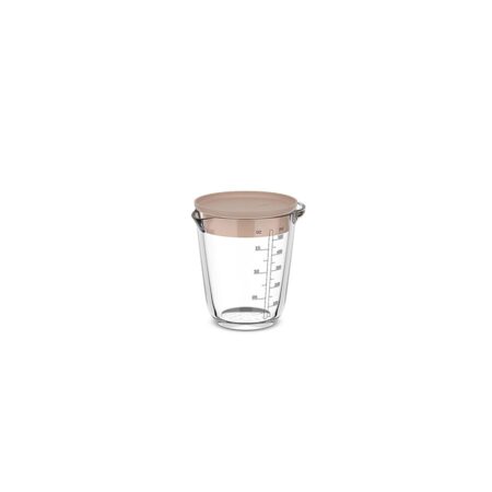 Mepal glas maatbeker 500ml met deksel chalk | Mepal