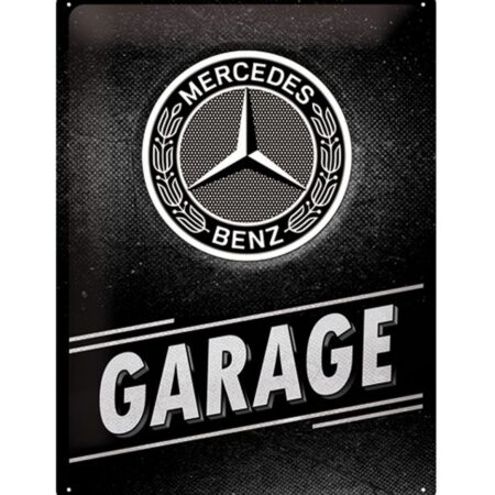 Mercedes-Benz Garage Metalen Bord - 30 x 40 cm | Mercedes