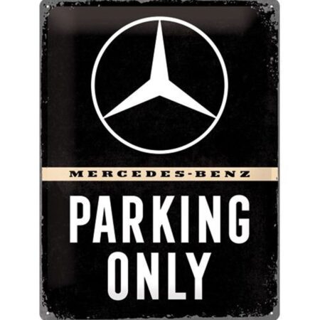 Mercedes-Benz Parking Only Metalen Bord 30 x 40 cm | Mercedes