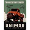 Mercedes-Benz Unimog Reliëf Metalen Bord 30 x 40 cm | Mercedes