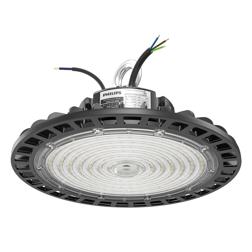 Mercury LED High Bay - Dimbaar - 150 Watt 24.000 lumen (160lm/W) - Philips Xitanium Driver - 6500K daglicht wit - IP65 waterdicht - 50.000 Branduren | HOFTRONIC