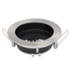 Mesa LED Inbouwspot - Kantelbaar armatuur - Diameter 100mm - GU10 Fitting incl. lamphouder - Rond - IP20 - RVS | HOFTRONIC
