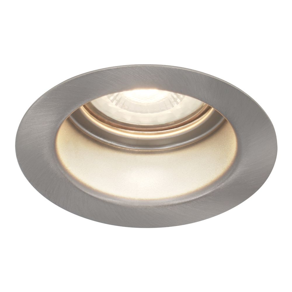 Mesa LED inbouwspot verzonken - 4 Watt 345 Lumen - 4000K neutraal wit - GU10 - Dimbaar - Rond - IP64 Waterdicht - RVS - Anti-glare | HOFTRONIC