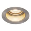 Mesa LED inbouwspot verzonken - 4 Watt 345 lumen - 2700K Warm wit - GU10 - Dimbaar - Rond - IP65 Waterdicht - RVS - Anti-glare | HOFTRONIC
