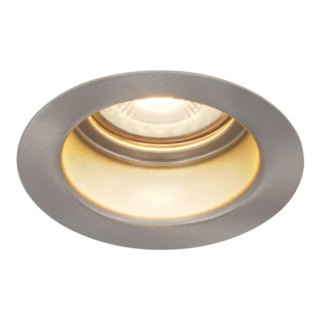 Mesa LED inbouwspot verzonken - 4 Watt 345 lumen - 2700K Warm wit - GU10 - Dimbaar - Rond - IP65 Waterdicht - RVS - Anti-glare | HOFTRONIC