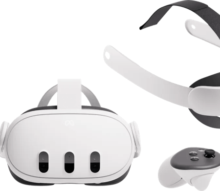 Meta Quest 3 512GB + BlueBuilt PC Link Cable + Elite Strap
