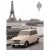 Metaal Bord 30x40 cm Rel Renault R4 Paris - LAATSTE KANS | Renault