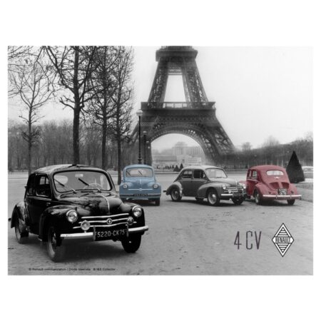 Metaal Bord 30x40 cm Rel Renault Tour Eiffel | Renault