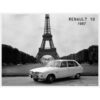 Metaal Bord 30x40 cm Renault 16 Tour Eiffel | Renault