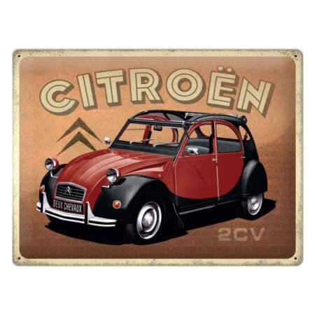Metal Sign 30x40 Citroen Type H - 2CV Charleston | Citroën