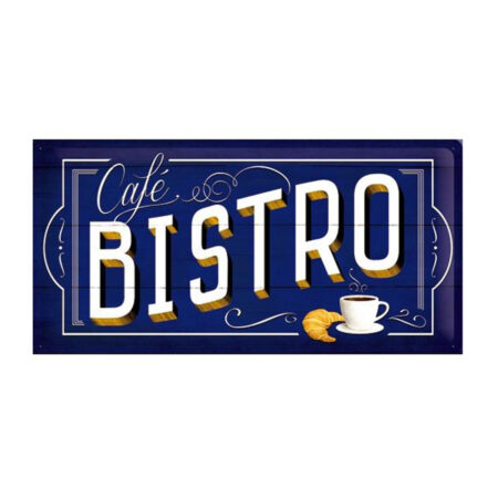 Metal Sign Bistro 25 x 50 cm LAATSTE STUKS | Fiftiesstore