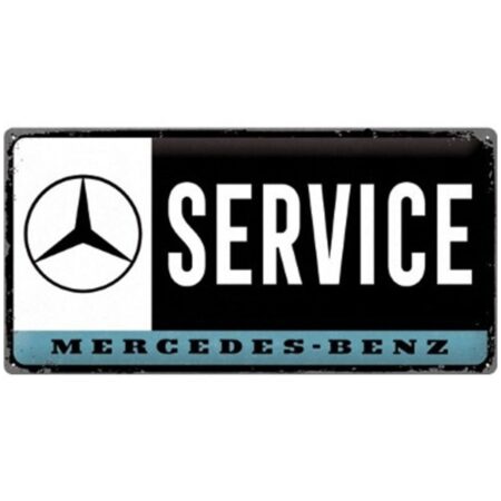 Metalen Bord 25 x 50 cm Mercedes-Benz Service - LAATSTE KANS | Mercedes