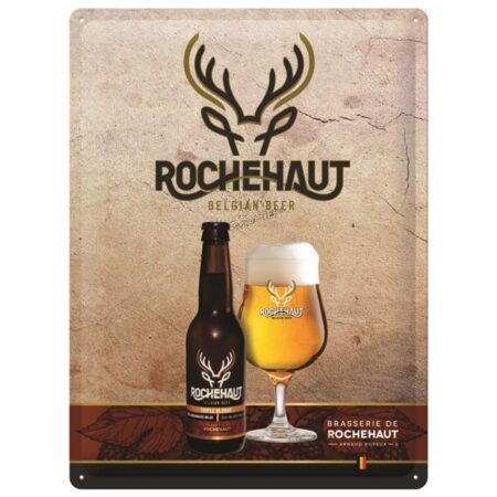 Metalen Bord 30 x 40 Rocheaut Belgian Beer | Nostalgic Art