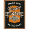 Metalen Bord 30 x 40 cm Harley-Davidson - Genuine Motorcycles Strik | Harley-Davidson