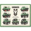 Metalen Bord 30 x 40 cm Mercedes Daimler Truck - Unimog Modelgrafiek | Mercedes