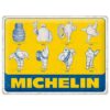 Metalen Bord 30 x 40 cm Michelin - Logo Evolutie | Michelin