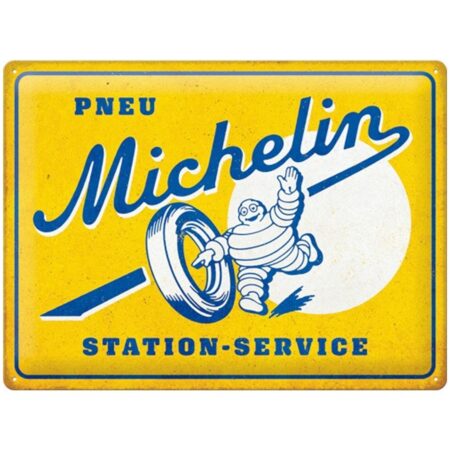 Metalen Bord 30 x 40 cm Michelin - Pneu Station-Service | Michelin