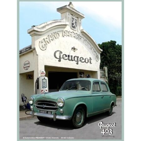 Metalen Bord 30 x 40 cm Peugeot 403 Garage | Peugeot
