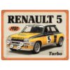 Metalen Bord 30 x 40 cm Renault - R5 Turbo 1980 | Renault