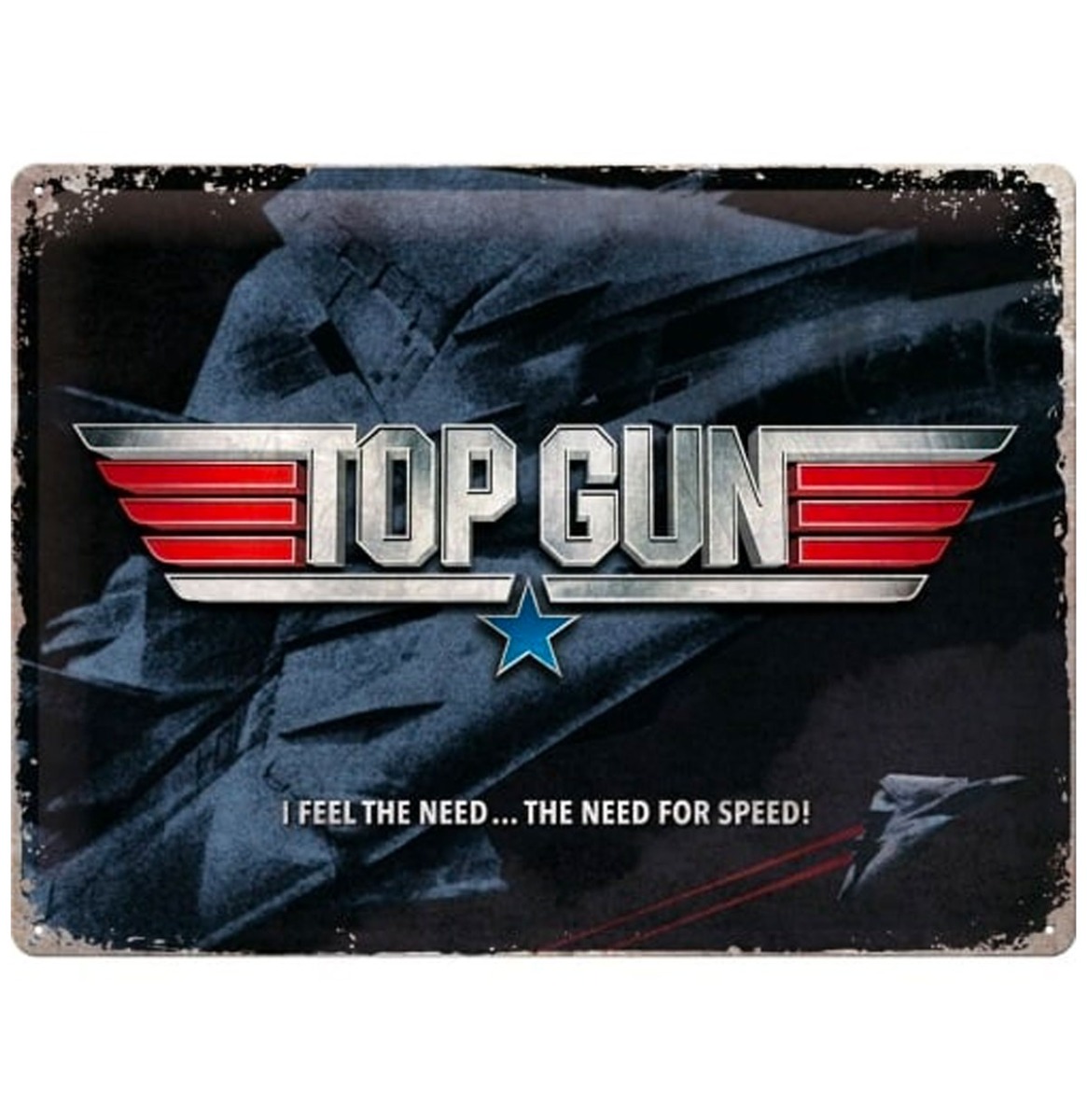 Metalen Bord 30 x 40 cm Top Gun - The Need for Speed | Nostalgic Art