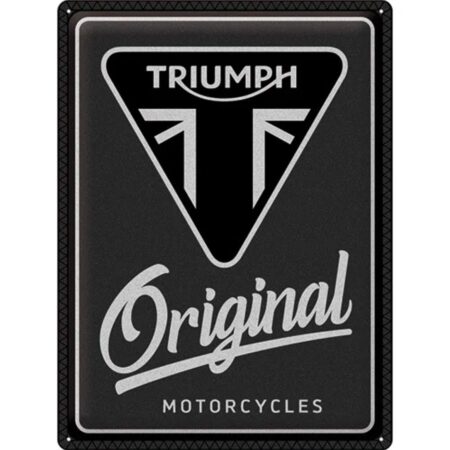 Metalen Bord 30 x 40 cm Triumph - Original Motorcycles | Triumph