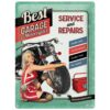 Metalen Bord 30x40 Best Garage For Motorcycles Groen LAATSTE STUKS | Nostalgic Art