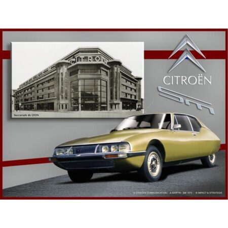 Metalen Bord 30x40 Citroen SM Jaune | Citroën