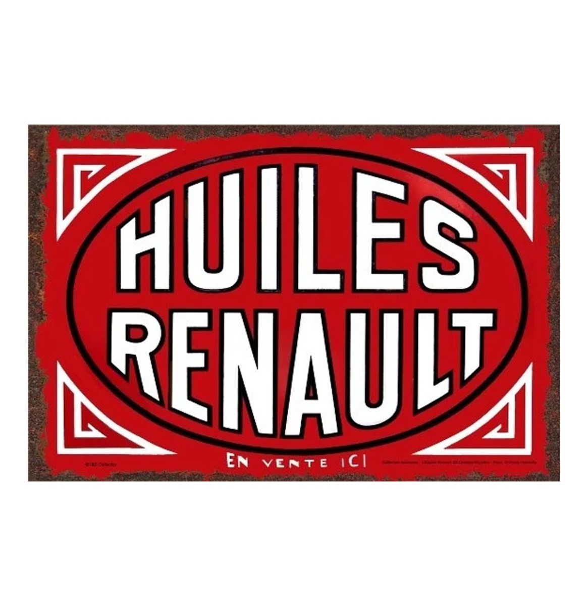 Metalen Bord 30x40 Huiles Renault | Renault