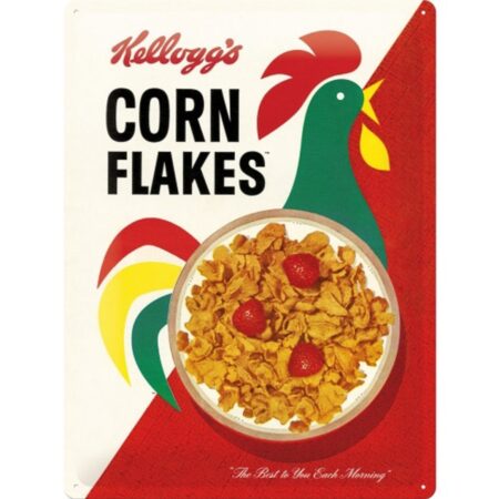 Metalen Bord 30x40 Kellogg's Corn Flakes Cornelius | Kellogg's