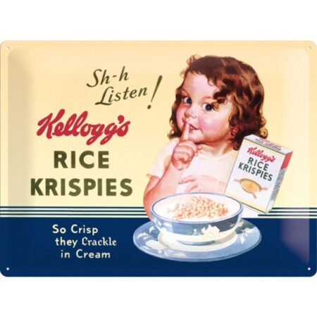 Metalen Bord 30x40 Kellogg's Sh-h Listen! | Kellogg's